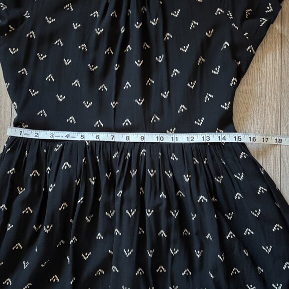 Forever 21 Geometric Print Mini Dress in Black and White Womens Medium Boho - Picture 6 of 15